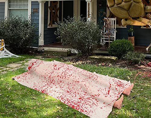 5.4ft Halloween Decorations Outdoor Props - Scary Hallowmas Back from The Grave Dead Victim Prop for Haunted House Party Decor(Assembly Needed)