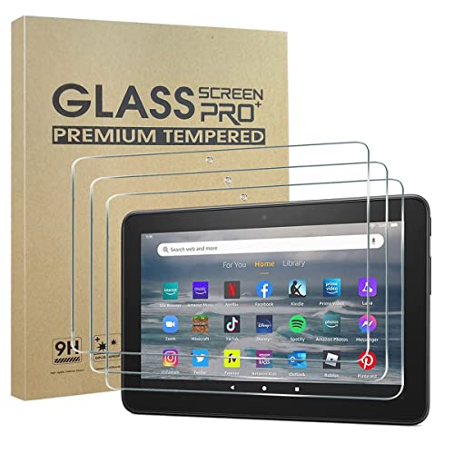 [3 Pack] All-new Fire 7 2022 / Fire 7 Kids Tablet Screen Protector (12th Generation/2022 Release),9H Hardness HD Clear Anti Fingerprint Tempered Glass