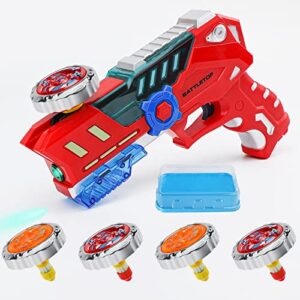 bey battling top burst gyro toy set with 4 spinning top burst gyros 1 toy launchers combat battling game gifts for boys children kids ages 6+