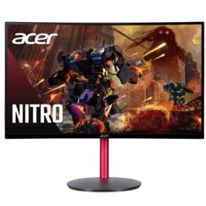 Nitro by Acer 27" Full HD 1920 x 1080 1500R Curve PC Gaming Monitor | AMD FreeSync Premium | 165Hz Refresh | 1ms (VRB) | ZeroFrame Design | 1 x Display Port 1.4 & 2 x HDMI 2.0 Ports ED270R Mbmiiphx