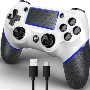 niacop wireless ps-4 controller, dual-shock ps-4 controller compatible play-station 4/3/pro/slim/pc, gamepad with dual vibration, turbo,touch pad, battery capacity 600mah