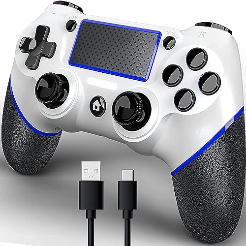 Niacop Wireless PS-4 Controller, Dual-shock PS-4 Controller compatible play-station 4/3/Pro/Slim/PC, Gamepad with Dual Vibration, Turbo,Touch Pad, Battery capacity 600mAh