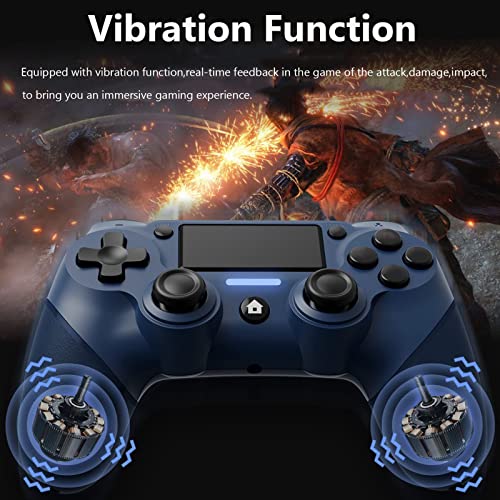 Matbip PS-4 Controller Wireless Play-Station 4 Controller Compatible PS-4/Pro/Slim/PC PS-4 Controller Dual-Shock 4 with Dual Vibration/Joystick/Turbo/Touch Pad Brand