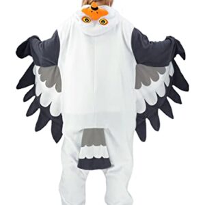 Adult Seagull One Piece Pajamas Animal Cosplay Halloween Costume for Men Women