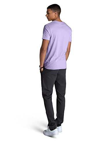 Fruit of the Loom Men's Recover Cotton T-Shirt Made with Sustainable, Low Impact Recycled Fiber, Lilac Petal, Large