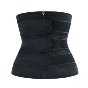 ddfs workout corset sweat waist corset trainer wrap seamless sports colombian waist trainer for women black 2xl