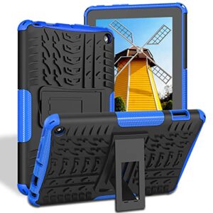 roiskin for fire 7 tablet case 2022 12th generation, dual layer shockproof impact resistance kids fire 7 tablet case with kickstand,not fit prior fire 7 inch version 2019/2017/2015 release