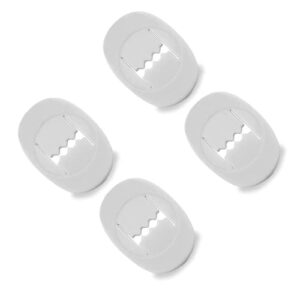 snugell 4-pack replacement clips compatible with resmed airfit p10 headgear | white color | pack of four adjustment clips | durable premium material