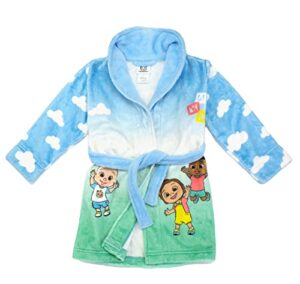 cocomelon toddler boys jj playtime 3d plush robe (as1, age, 4_years, cocomelon bus, 4t)