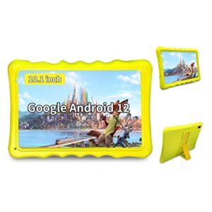 10 inch kids tablet, android 12 tablet for kids,google tablet with 2gb ram &32gb rom,1280 * 800 ips,2mp front 5 mp rear camera,kids tablet with colorful kid-proof case,ideal kids gift