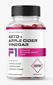 zonata f1 keto acv gummies, f1 keto apple cider vinegar, 60 count, 1 month supply