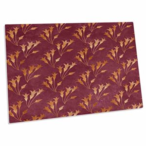 3drose pretty pink and orange tiger lily pattern - desk pad place mats (dpd-326609-1)