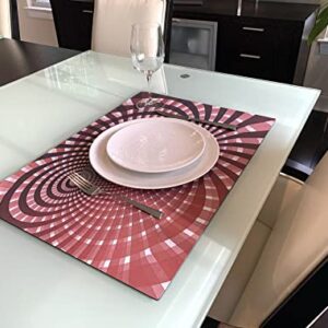 3dRose Pretty Pink and Orange Tiger Lily Pattern - Desk Pad Place Mats (dpd-326609-1)