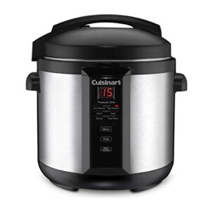 cuisinart cpc-600n1 6-quart electric pressure cooker, silver (renewed)