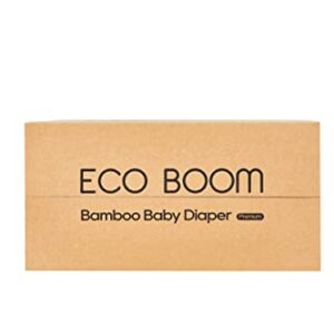 ECO BOOM Diapers, Baby Bamboo Viscose Diapers, Eco-Friendly Natural Soft Disposable Nappies for Infant, Size 5 Suitable for 26 to 37lb (X-Large - 48 Count)