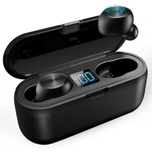dmglrcy wireless earbuds, bluetooth earbuds 60h playtime deep bass noise cancelling, wireless ear buds waterproof touch control with charging case, in-ear headphones built-in mic earphone for sports