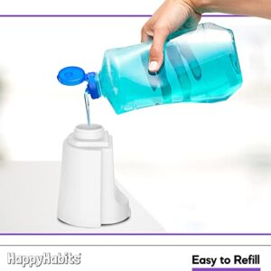 20 Second Countdown Timer Foam Soap Dispenser for Kids, Parents and Everyone. Develop Healthy Habits for Hand Washing. Use Favorite Foam Soap, Foaming soap - HappyHabits™, White