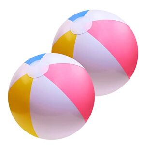penta angel beach balls 2pcs 12 inch inflatable/blow up world globe swimming pool party favors game water toy beachball for women men adults summer outdoor playing