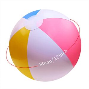 PENTA ANGEL Beach Balls 2PCS 12 Inch Inflatable/Blow Up World Globe Swimming Pool Party Favors Game Water Toy Beachball for Women Men Adults Summer Outdoor Playing