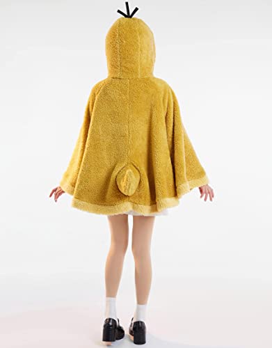 haikyuu Adult Anime Cosplay Cape Kawaii Duck Cloak Onesie Kigurumi Fleece Plush Wearable Blanket Hooded Women Girl (small)