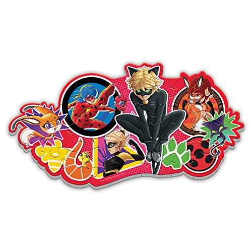 Miraculous Ladybug - Fun Foam Puzzle. Educational Gifts for Boys and Girls. Colorful Pieces Fit Together Perfectly. Great Birthday & Preschool Aged Learning Gift for Boys and Girls