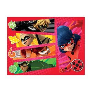 Miraculous Ladybug - 3 in 1 Jigsaw Puzzles for Kids. Featuring Lady & Cat Noir. Great Birthday & Educational Gifts for Boys and Girls. Colorful Pieces Fit Together Perfectly.