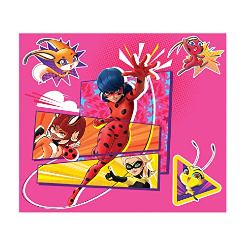 Miraculous Ladybug - 3 in 1 Jigsaw Puzzles for Kids. Featuring Lady & Cat Noir. Great Birthday & Educational Gifts for Boys and Girls. Colorful Pieces Fit Together Perfectly.