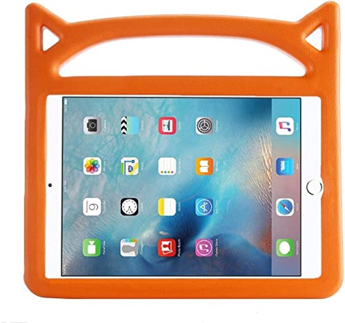 iPad Mini 6 Case for Kids : Safe Shockproof Protection for 8.3 inch Kid Proof + Ultra Lightweight + Comfort Grip Carrying Handle +Folding Stand-Orange