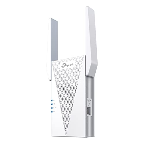 TP-Link AX3000 WiFi 6 Range Extender, PCMag Editor's Choice, Dual Band WiFi Repeater Signal Booster with Gigabit Ethernet Port, Access Point, APP Setup, OneMesh Compatible