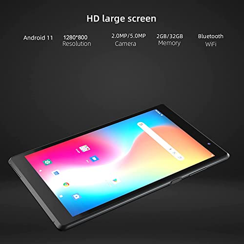 Android Tablet 8 inch, Android 11.0 Tableta 32GB Storage 512GB SD Expansion Tablets PC, Quad-core Processor 1280x800 IPS HD Touchscreen Dual Camera Tablets, Support WiFi, Bluetooth, 4300 mAh Battery.