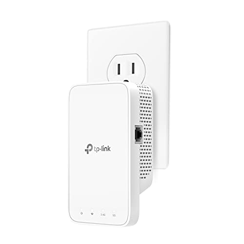 TP-Link AC1200 WiFi Range Extender (RE330), Covers Up to 1500 Sq.ft and 25 Devices, Dual Band Wireless Signal Booster, Internet Repeater, 1 Ethernet Port (Renewed)