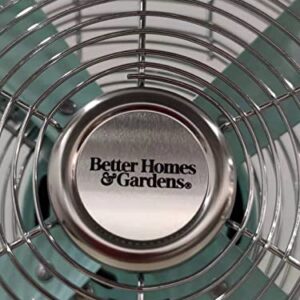 Better Homes & Gardens Retro Table Fan, 3-Speed Metal Tilted-Head Oscillation, 8-Inches (mint)