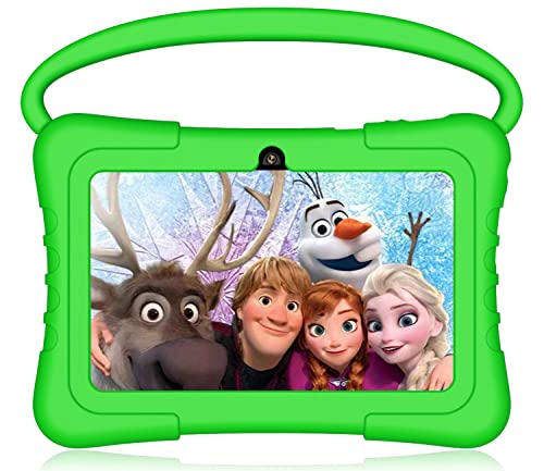 NORTH BISON Kids Tablet, 7 inch Tablet for Kids 3GB RAM 32GB ROM Android 11.0 Toddler Tablet with Bluetooth, WiFi, Parental Control Green