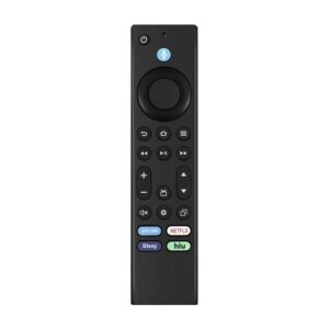 replacement voice remote control requires compatible with amazon smart tv omni series/ 4-series/omni qled series, applicable for insignia smart tv/applicable for toshiba smart tv
