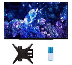 sony xr42a90k 42" 4k bravia xr oled high definition resolution smart tv with a walts tv full motion mount for 32"-65" compatible tv's and walts screen cleaner kit (2022)