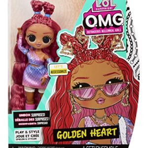 L.O.L. Surprise! O.M.G. Golden Heart Fashion Doll with Multiple Surprises and Fabulous Accessories – Great Gift for Kids Ages 4+