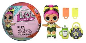 lol surprise x fifa women's world cup australia & new zealand 2023 dolls with 7 surprises, accessories, limited edition dolls, collectible dolls, soccer- themed dolls- great gift for girls age 4+
