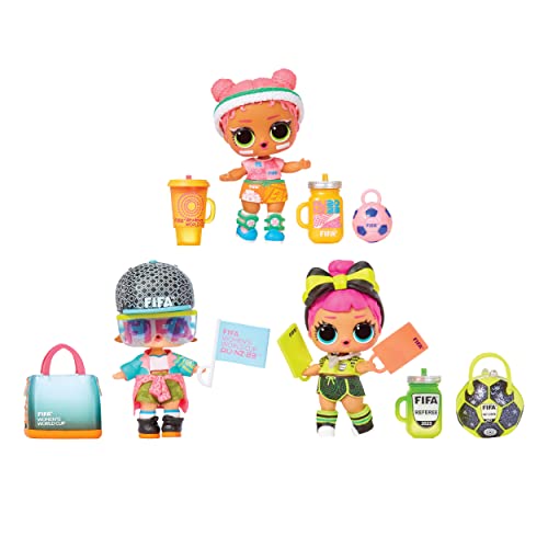 LOL Surprise X FIFA Women's World Cup Australia & New Zealand 2023 Dolls with 7 Surprises, Accessories, Limited Edition Dolls, Collectible Dolls, Soccer- Themed Dolls- Great Gift for Girls Age 4+