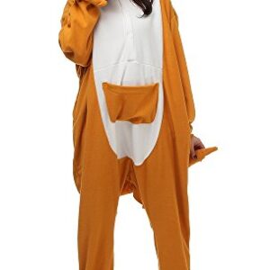 DIZGE Unisex Adult Animal Onesie One-Piece Kangaroo Animal Pajamas Cosplay Costume Medium