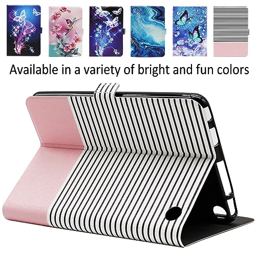 Viclowlpfe All-New Amazon Fire 7 Tablet Case, Fire Tablet 7 Case (Compatible with 12th Generation, 2022 Release), Slim Fit Lightweight Leather Smart Case with Auto Wake/Sleep, Streak