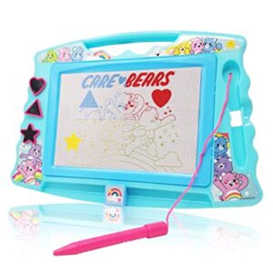 Care Bears Magnetic Drawing Board with Stylus and 3 Stamps, for Boys or Girls (Baby Blue)…