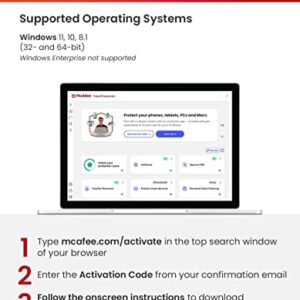 McAfee AntiVirus Protection 2023 | 1 PC (Windows)| Antivirus Protection, Internet Security Software | 1 Year Subscription | Download Code