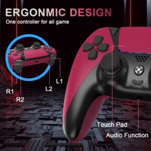 AUGEX Wireless Controller for PS4 Controller, Ymir Game Remote for Playstation 4 Controller with Turbo, Steam Gamepad Work with Back Paddles, Scuf Controllers for PS4/Pro/Silm/PC/IOS