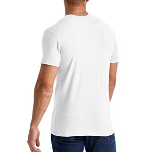 Hanes Originals Men's Short Sleeve Pocket T-Shirt, Tri-Blend Jersey, Eco White, X-Large