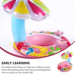 Toyvian Kids Toys Kids Toys Baby Inflatables Inflatable Pool Floats Fruit Swimming Ring Aquatic Recreation Accessories Swim Ring PVC Swim Rings Water Fun Floaties Kids Baby Toy Baby Toy