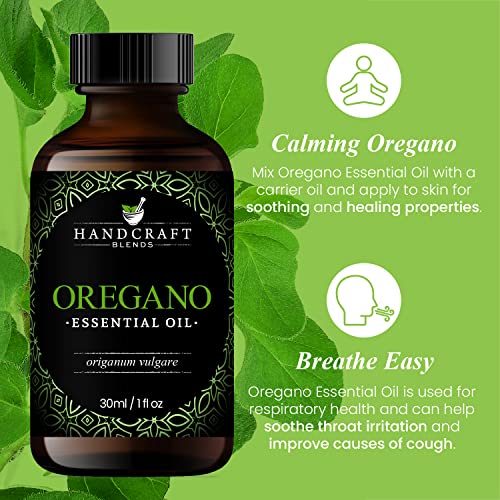 Handcraft Oregano Essential Oil - 100% Pure and Natural - Premium Therapeutic Grade Essential Oil for Diffuser and Aromatherapy – 1 Fl Oz