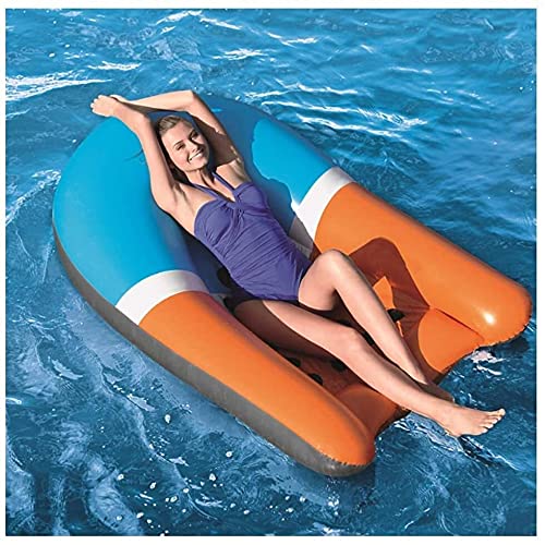 Glaceon Water Inflatable Lounge Chair Adult Pool Float Row Bed Toys Swimming Ring Suitable The Beach Summer Party Outdoor Water Recreation