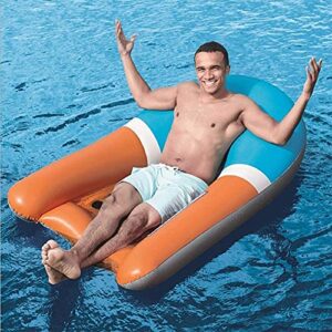 Glaceon Water Inflatable Lounge Chair Adult Pool Float Row Bed Toys Swimming Ring Suitable The Beach Summer Party Outdoor Water Recreation