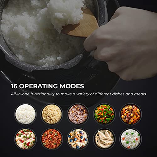 CUCKOO CRP-JHR1009F | 10-Cup (Uncooked) Induction Heating Pressure Rice Cooker | 19 Menu Options, Auto-Clean, Voice Guide, Made in Korea | Copper