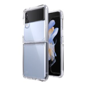 Speck Products Presidio Perfect Clear Flip Samsung Galaxy Z Flip4 5G Case, Foldable Clear/Clear